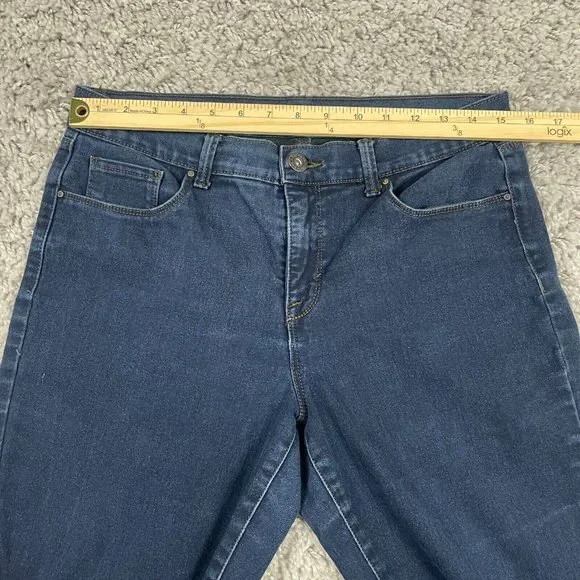 Style & Co Boot Leg Jeans Women's Size 10S (30x29) Mid-Rise Stretch Dark Denim - Picture 10 of 13